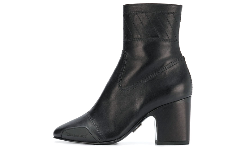 (W) Off-White Ankle Boot 'Black'