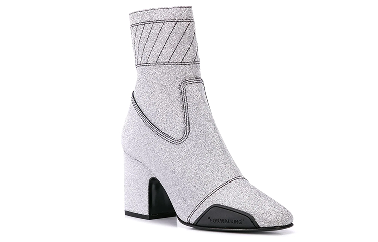(W) Off-White Ankle Boot 'Sequin Gray' 圖 2