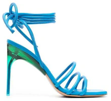 Order (W) Off-White High Heels mit Knöchelriemen ''Fashion Ice Blue Sandalen'' OWIH047S23LEA0014555