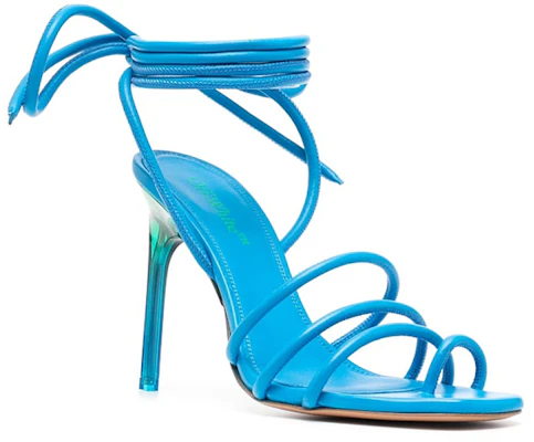 (W) Sandal Tumit Tinggi Off-White 'Fashion Ice Blue Strap Buku Lali' OWIH047S23LEA0014555 Lookbook (W) Sandal Tumit Tinggi Off-White 'Fashion Ice Blue Strap Buku Lali' OWIH047S23LEA0014555