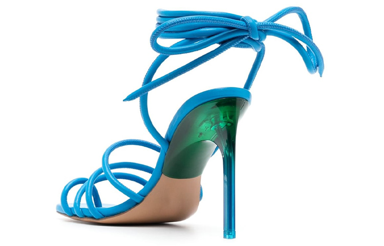 Purchase (W) Tacones Altos Off-White con Correa Tobillera 'Sandalias Azul Hielo Moda' OWIH047S23LEA0014555