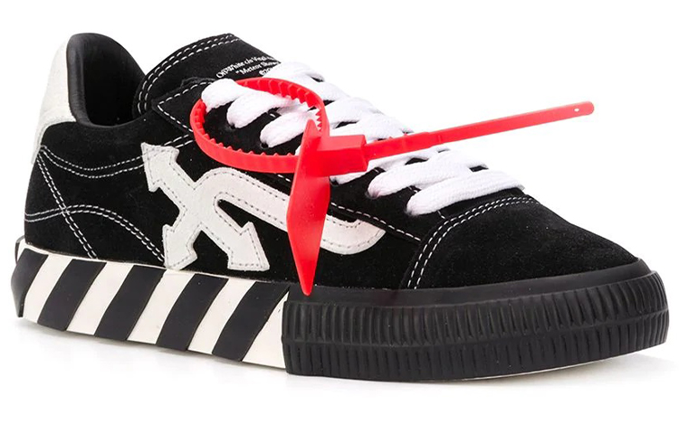 Order (W) Off-White Arrow Vulcanized Low ''Nero Bianco'' OWIA216S20LEA001-1001