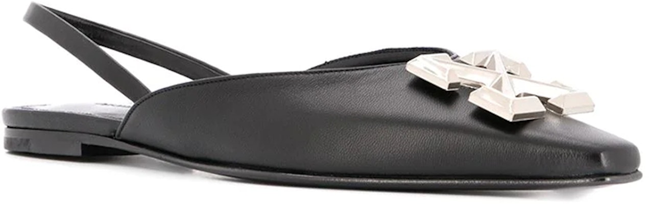 (Women) Off-White Black 'Arrow Tag Fashion Flat Slides' OWIA186F19B420501000 Order (Women) Off-White Black 'Arrow Tag Fashion Flat Slides' OWIA186F19B420501000