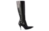 Order (Women) Off-White Crescent Knee High Leather Boots 'Black' OWIE040F23LEA0011072