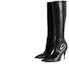 Lookbook (Women) Off-White Crescent Knee High Leather Boots 'Black' OWIE040F23LEA0011072