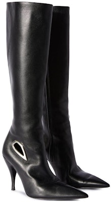 (Women) Off-White Crescent Knee High Leather Boots 'Black' OWIE040F23LEA0011072 Shop (Women) Off-White Crescent Knee High Leather Boots 'Black' OWIE040F23LEA0011072