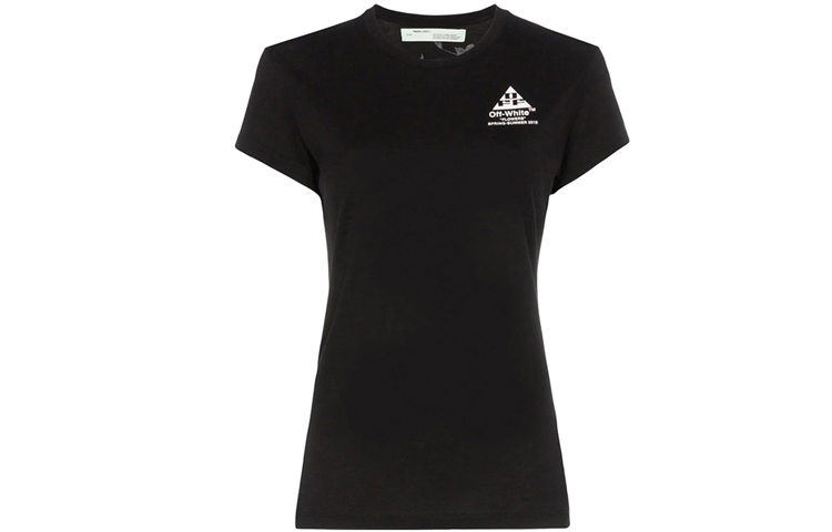 (Women) OFF-WHITE Black Cotton Arrows Graphic Tee OWAA040R19B980431001 圖 2