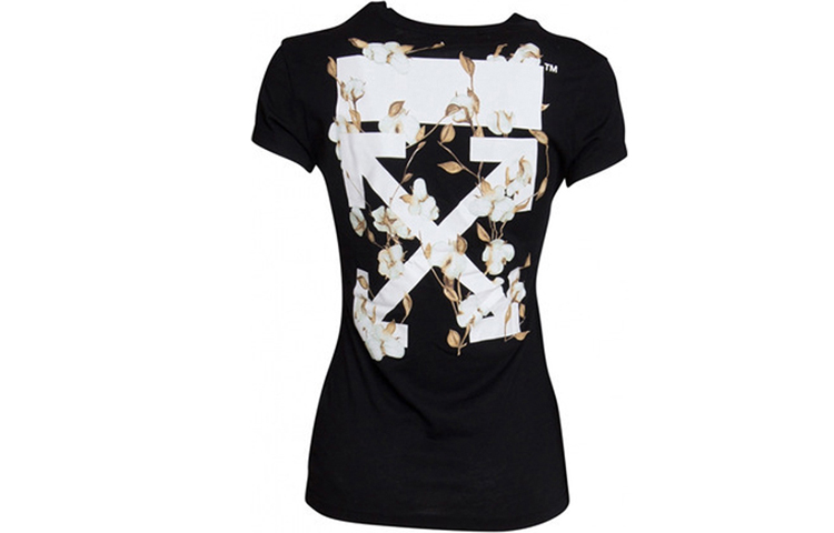 (Women) OFF-WHITE Black Cotton Arrows Graphic Tee OWAA040R19B980431001 圖 3