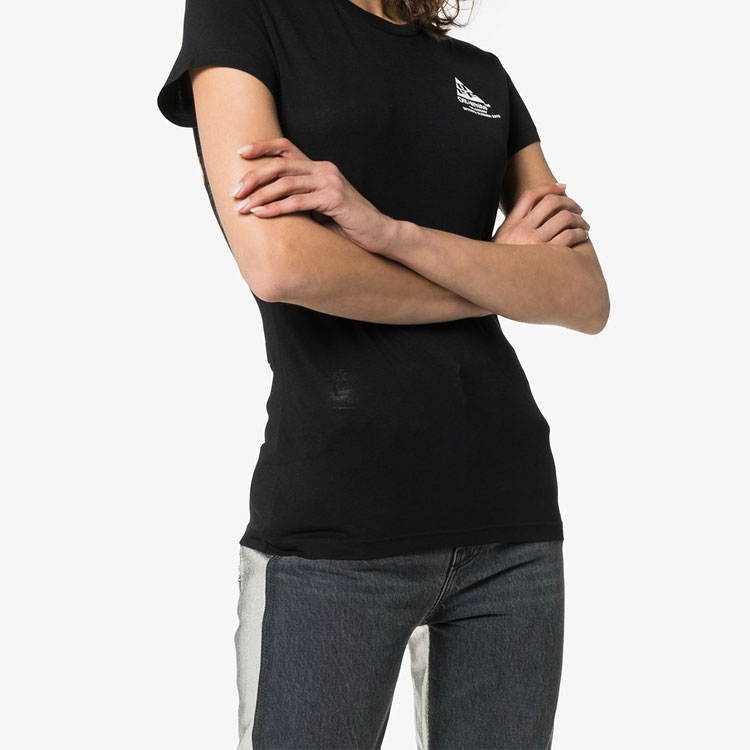 (Women) OFF-WHITE Black Cotton Arrows Graphic Tee OWAA040R19B980431001 圖 4