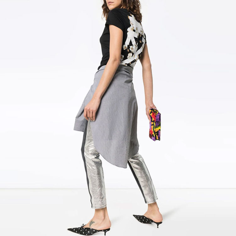 (Women) OFF-WHITE Black Cotton Arrows Graphic Tee OWAA040R19B980431001 圖 5