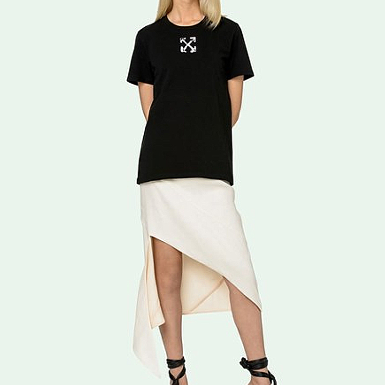 (Women) OFF-WHITE Black Graphic Print Short Sleeve T-Shirt OWAA049S20JER0091001 圖 3