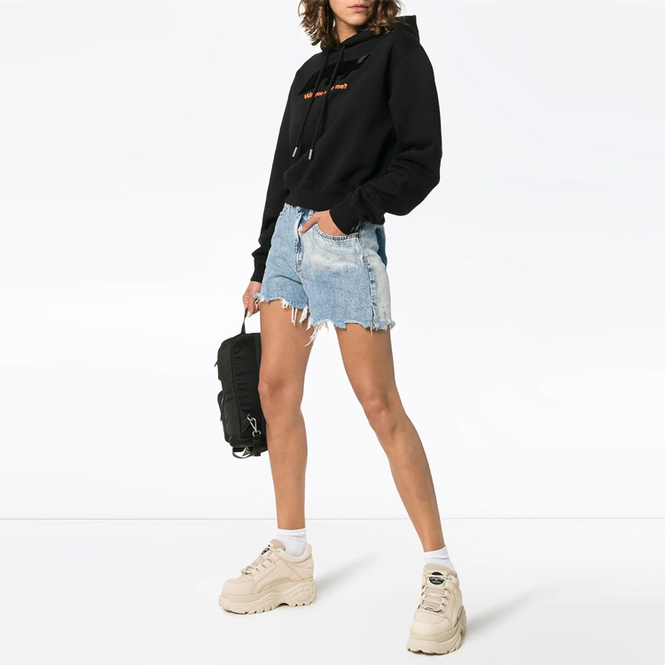 (Women) OFF-WHITE Black Modern Obstacles Oversized Cotton Hoodie OWBB016F180030581010 圖 3