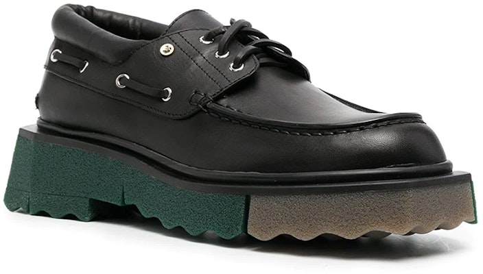 (Women) Off-White Boat Flat Sneakers 'Black Sponge Sole' OWIG001S21LEA0011000 Order (Women) Off-White Boat Flat Sneakers 'Black Sponge Sole' OWIG001S21LEA0011000