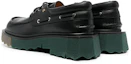 Lookbook (Women) Off-White Boat Flat Sneakers 'Black Sponge Sole' OWIG001S21LEA0011000