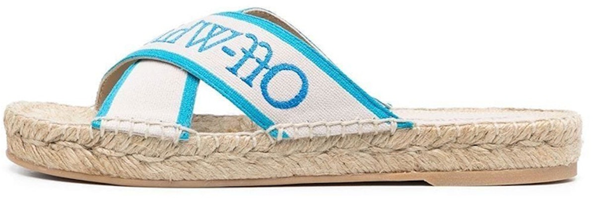 (W) Off-White Sandal Espadrille Criss-Cross 'Nude Blue' OWIB012S23FAB0013145 Buy (W) Off-White Sandal Espadrille Criss-Cross 'Nude Blue' OWIB012S23FAB0013145