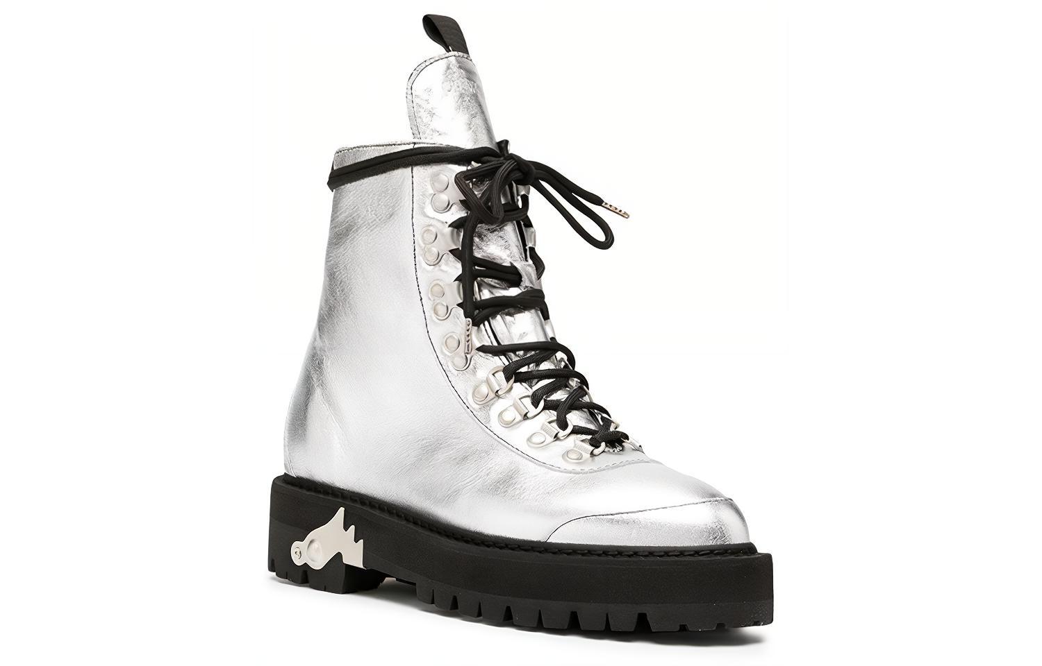 (W) Off-White Boots 'Metallic Silver' 圖 3