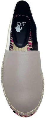 (W) Off-White Slip-On Punta Tonda in Pelle ''Fisherman Grey White'' 0WIB003R21LEA0016 Lookbook (W) Off-White Slip-On Punta Tonda in Pelle ''Fisherman Grey White'' 0WIB003R21LEA0016