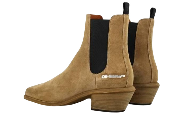(W) Off-White Chelsea Boot 'Yellow Suede' 圖 4