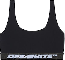 (Women) OFF-WHITE Classic Logo Stretch Sports Bra Black OWVO047C99JER0011000 (Women) OFF-WHITE Classic Logo Stretch Sports Bra Black OWVO047C99JER0011000