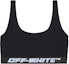 Buy (W) 오프화이트 클래식 로고 스트레치 스포츠 브라 블랙 OWVO047C99JER0011000
