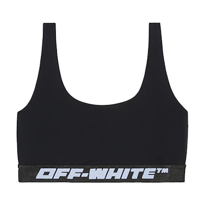 (Women) OFF-WHITE Classic Logo Stretch Sports Bra Black OWVO047C99JER0011000