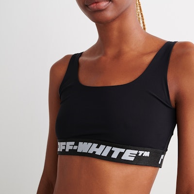 (W) 오프화이트 클래식 로고 스트레치 스포츠 브라 블랙 OWVO047C99JER0011000 Purchase (W) 오프화이트 클래식 로고 스트레치 스포츠 브라 블랙 OWVO047C99JER0011000