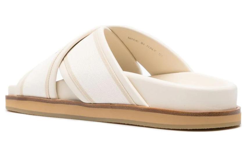 (W) Off-White Cloud Criss Cross Sliders 'Cream White Beige' 圖 3