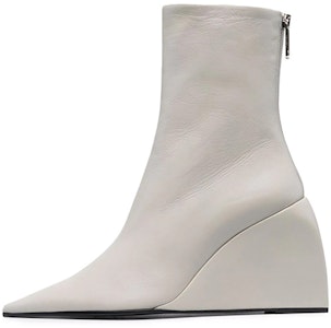 (W) オフホワイト ドールズ ウェッジ ブーツ (白) OWIE014F21LEA0010900 Buy (W) オフホワイト ドールズ ウェッジ ブーツ (白) OWIE014F21LEA0010900