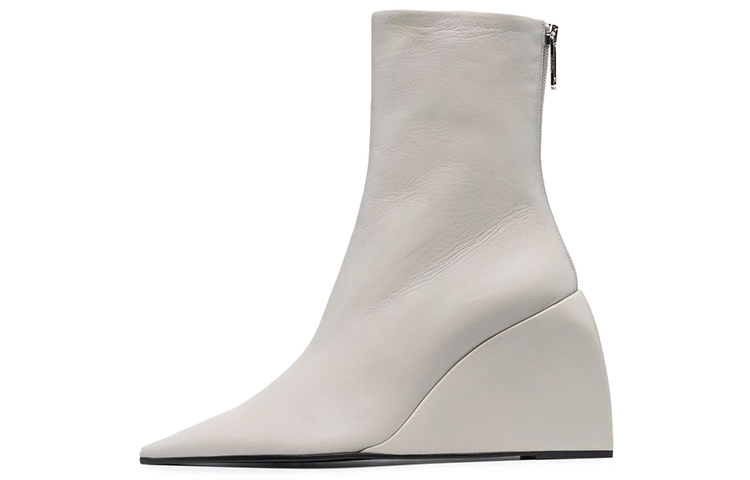 (Women) Off-White Dolls Wedge Boots 'White' OWIE014F21LEA0010900