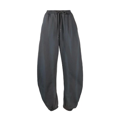 (Women) OFF-WHITE Faded Jogger Pants Loose Fit - Dark Grey OWCH018S23JER0016000