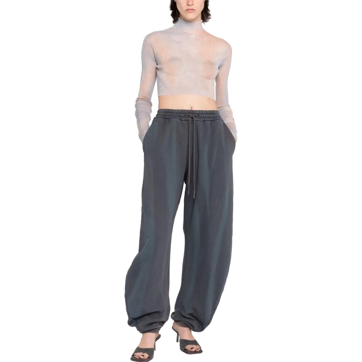 (Women) OFF-WHITE Faded Jogger Pants Loose Fit  - Dark Grey OWCH018S23JER0016000 圖 3