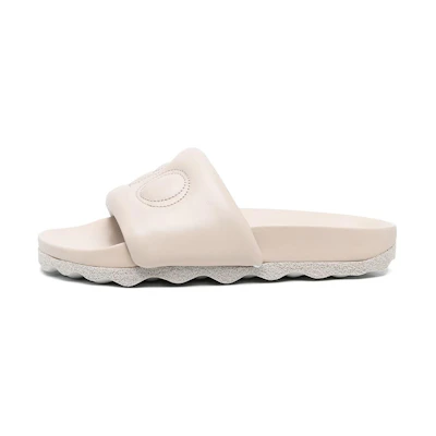(W) Off-White Flat Sandal 'Beige Leather'