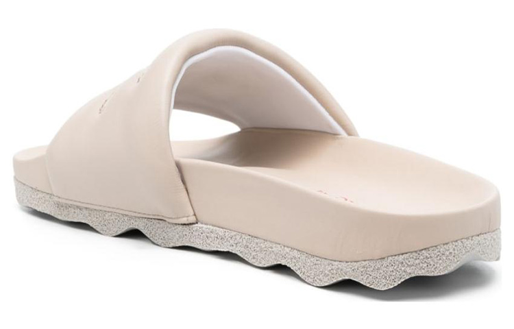 (W) Off-White Flat Sandal 'Beige Leather' 圖 4