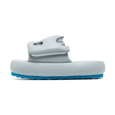 (W) Off-White Flat Sandal 'Blue'