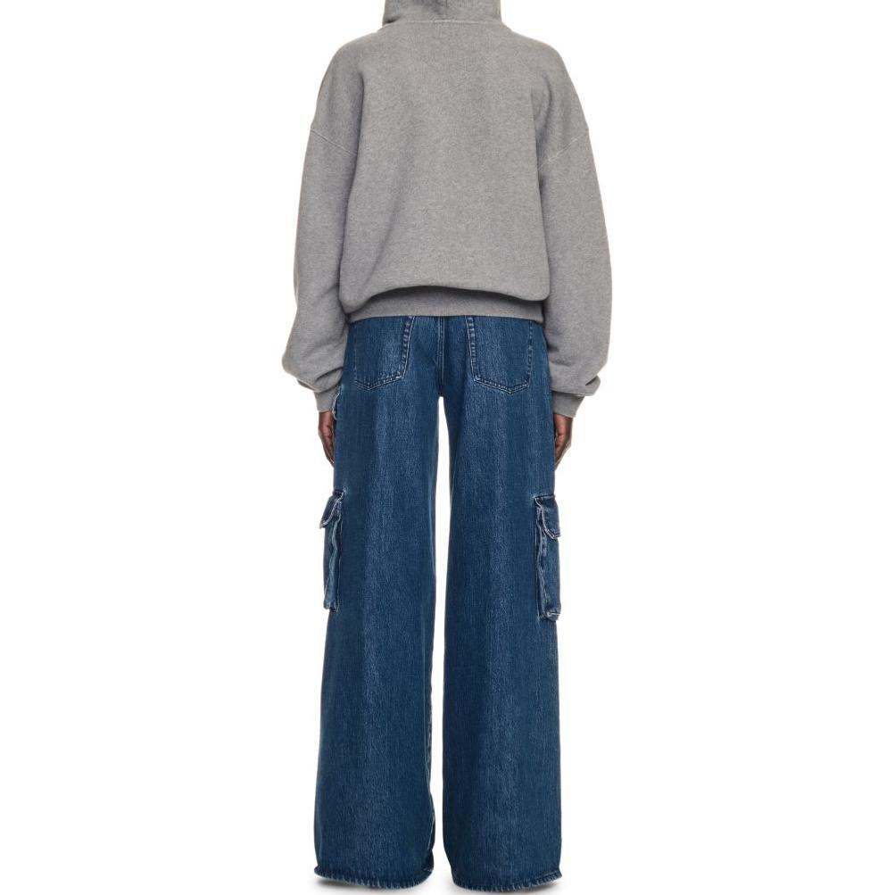 (Women) OFF-WHITE Floral Embroidered Hoodie  Grey OWBB058F24FLE0030784 圖 5