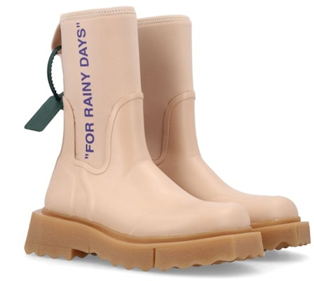 OFF-WHITE 套穿 短靴 女款 淺粉色 Lookbook OFF-WHITE 套穿 短靴 女款 淺粉色