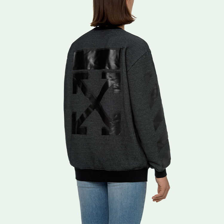 (Women) Off-White FW20 Arrow Print Crewneck Sweatshirt Women’s Dark Grey OWBA046E20JER0041010 圖 8