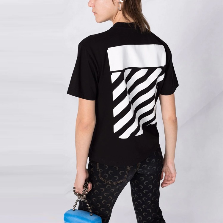 Details for (W) Kaos Pendek Hitam OFF-WHITE FW21 Logo. OWAA049C99JER0011001