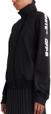 (W) オフホワイト FW22 ブラック ロゴテープ ジップアップ トラックジャケット レギュラーフィット OWVL016C99JER0011000 Purchase (W) オフホワイト FW22 ブラック ロゴテープ ジップアップ トラックジャケット レギュラーフィット OWVL016C99JER0011000