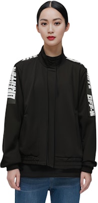 (W) オフホワイト FW22 ブラック ロゴテープ ジップアップ トラックジャケット レギュラーフィット OWVL016C99JER0011000 Sizing (W) オフホワイト FW22 ブラック ロゴテープ ジップアップ トラックジャケット レギュラーフィット OWVL016C99JER0011000