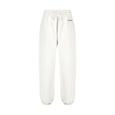 (Women) OFF-WHITE FW22 Logo Embroidered Jogger Sweatpants White OWCH016S23JER0010410