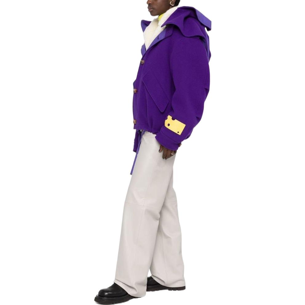 (Women) OFF-WHITE FW22  Reversible Hoodie Jacket Purple Loose Fit OWEC003F22FAB0013500 圖 3