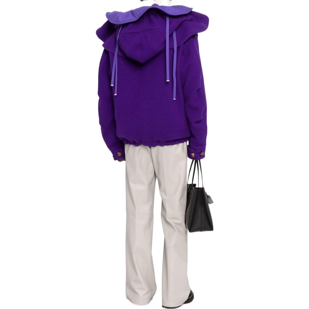 (Women) OFF-WHITE FW22  Reversible Hoodie Jacket Purple Loose Fit OWEC003F22FAB0013500 圖 4