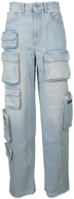 (W) OFF-WHITE FW22 水洗寬管牛仔褲 淺藍色 寬鬆版型 OWYB012F22DEN0014000 Buy (W) OFF-WHITE FW22 水洗寬管牛仔褲 淺藍色 寬鬆版型 OWYB012F22DEN0014000