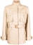 Order (W) Chaqueta Beige Suelta con Cinturón y Cuello Alto OFF-WHITE FW22 Mujer. OWJA058S22LEA0016200