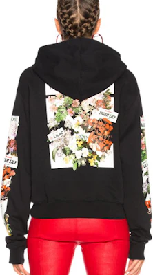 (Women) OFF-WHITE FW22 Floral Print Hoodie Black Regular Fit OWBB016R180030091088 Lookbook (Women) OFF-WHITE FW22 Floral Print Hoodie Black Regular Fit OWBB016R180030091088