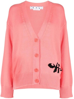 (W) 오프 화이트 FW23 핑크 니트 가디건 브이넥 루즈핏 스웨터 OWHB026S22KNI0012610 Buy (W) 오프 화이트 FW23 핑크 니트 가디건 브이넥 루즈핏 스웨터 OWHB026S22KNI0012610