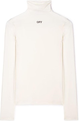 (W) OFF-WHITE FW23 白色修身高领刺绣标志针织毛衣 OWAD122F23JER0010410 Buy (W) OFF-WHITE FW23 白色修身高领刺绣标志针织毛衣 OWAD122F23JER0010410