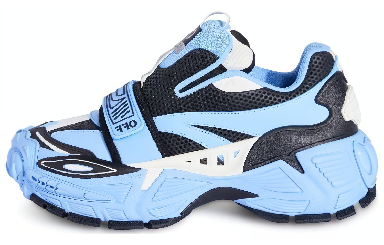 (W) Off-White Glove Slip On 'Light Blue Black'