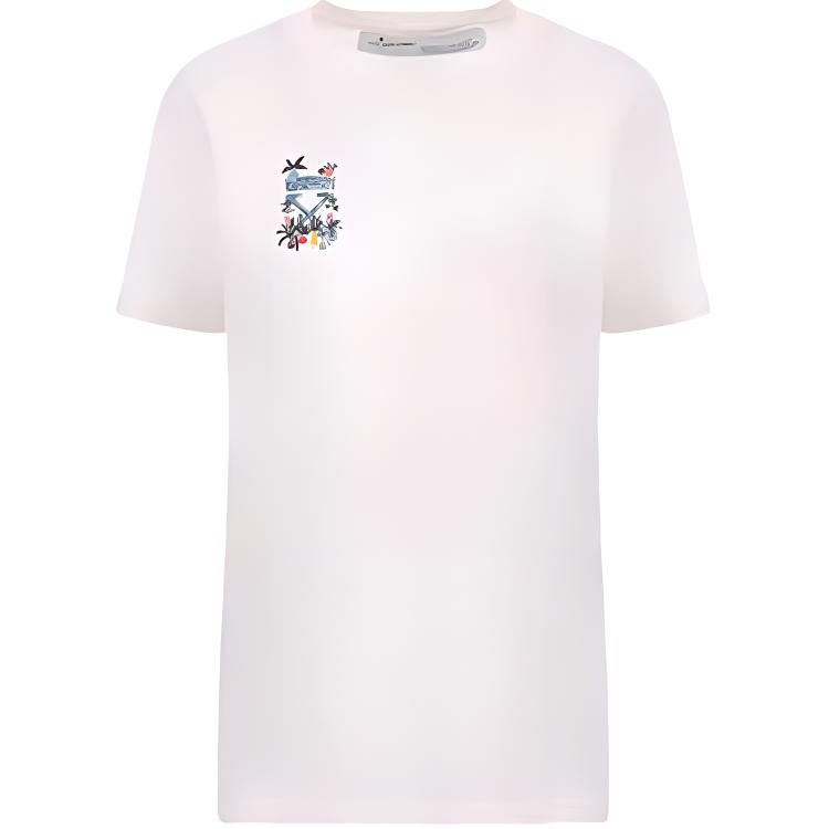 (Women) OFF-WHITE Graft Arrows White Round Neck Cotton T-shirt OWAA049E19B070630130 圖 3